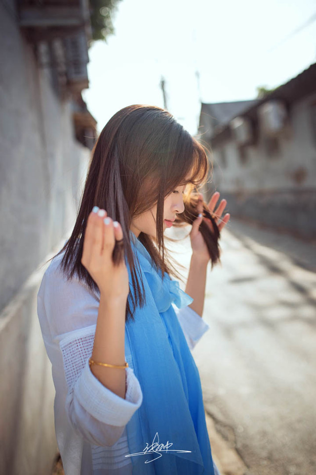 清纯美女户外小清晰写真