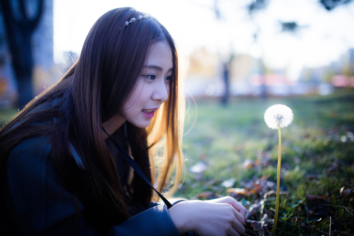 甜美女子的可人迷人图